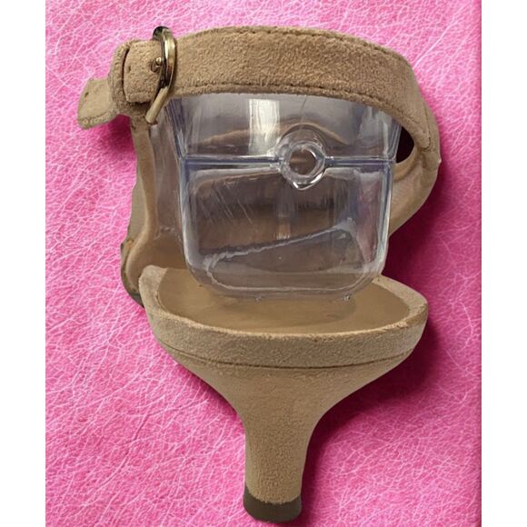 Naturalizer Peyton Nude Boho Floral Slingback Size 9 Wide - Picture 3 of 9